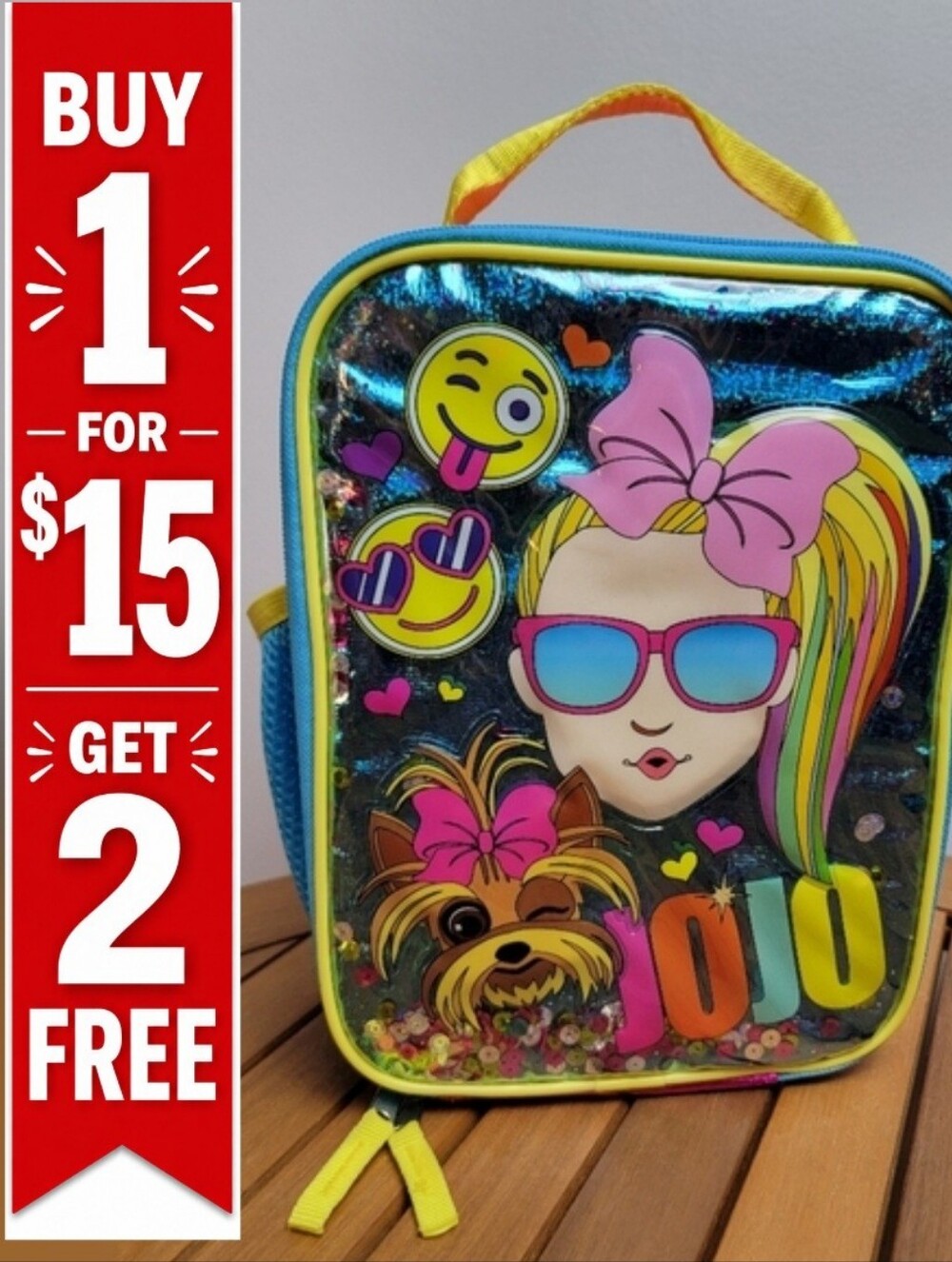 JoJo Siwa‎ Shiny Metallic Lunchbox EUC
